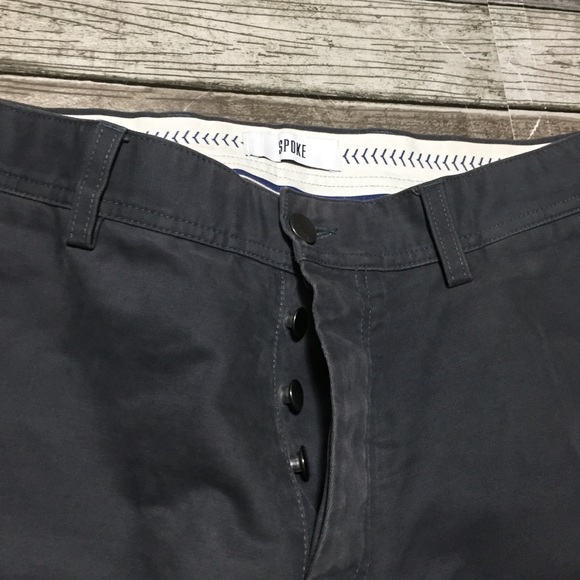 Spoke Hardy’s Build C Chino Pants Men’s 32x31 Gray Button Fly (Read Desc) - Picture 10 of 13